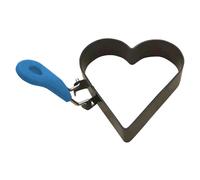 Moules efficaces Anneaux d ' oeufs en forme de coeur antiadhésifs Moules avec poignée en silicone Idéal pour les muffins anglais et les hamburgers du petit déjeuner Anneaux d ' oeufs en forme de coeur