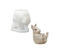 Moules élastiques en silicone en forme de lapins pour la fabrication de supports de téléphone, idées, projets de maison