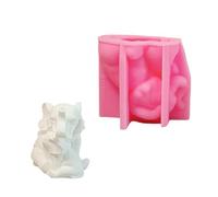 Moules éléphant mère et enfant en silicone ornement savon pour décoration de la maison Éléphant Castings plâtres