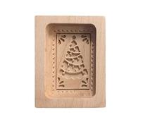 Moules en Bois Sculpté EmportePièce en Bois EmportePièce Traditionnels avec Motifs Animaux, Fleurs, Noël, Pâques, Citrouille, écureuil, Cœur Idéal Pâtisserie, Décorations (Q, One Size)