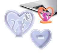 Moules en forme de cœur en forme de cœur pour bricolage en résine | Présentoir décoratif en résine, moule en silicone en forme de cœur