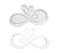 Moules en forme de cœur en silicone pour la Saint-Valentin, moulage de béton pour décorations d'intérieur, moulages en forme de cœur, ornement en silicone pour la Saint-Valentin