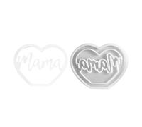 Moules en forme de cœur, moule en silicone sculptant maman moule moule | Outils flexibles de qualité alimentaire pour femmes Maison familiale