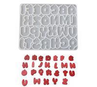 Moules en forme de lettres faciles à utiliser, accessoires de fabrication de bijoux uniques pour la fabrication de résine et de pâtisserie. Jolie version de moule en forme de lettres de l'alphabet