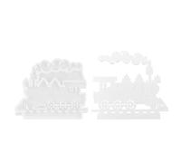 Moules en forme de train - Moule en silicone en forme de train - Moule d'insertion pour bougeoirs en forme de train à vapeur - Moules pour bougeoirs - Moule en silicone - Bougeoir à insérer