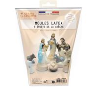 Graine créative – Moule en latex – Crèche 9 sujets – Loisirs créatifs