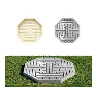 Moules en plastique pour ciment et béton préfabriqué | Moules à faire soi-même pour pas japonais avec texture antidérapante, destinés aux allées de jardin(C,1PC)
