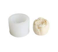 Moules en résine, 4,6 x 4,6 x 3,3 cm, pivoine, bourgeon de fleur, bougie, moule en silicone, plâtre, diffuseur de voiture, pierre, chocolat, décoration de gâteau, outils de pâtisserie de cuisine