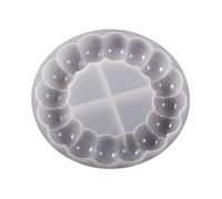 Moules en résine à bulles en silicone pour moulage époxy rond pour la fabrication de sous-verres, tasses, tapis pour bord diamant avec support pour kit