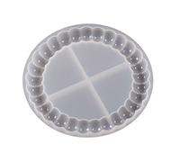 Moules en résine à bulles en silicone pour moulage époxy rond pour la fabrication de sous-verres, tasses, tapis pour bord diamant avec support pour kit