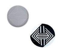 Moules en résine à rayures en silicone pour moulage époxy pour tasses, tapis, décoration de table à la maison, géométrique