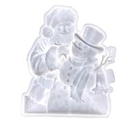Moules en résine à suspendre au mur - Moule en silicone - Motif Père Noël - Résine époxy stéréo - Pour travaux manuels, décorations de Noël et décorations murales