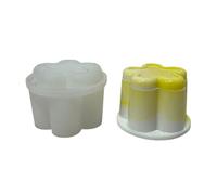 Moules en résine avec couvercle en résine époxy - Moules de rangement en silicone pour bouteilles de bonbons - Moule d'anniversaire créatif