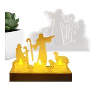 Moules en résine, centres de table en silicone Jésus - Moules à savon et bougies faciles à démouler - Pour fondant, argile, cire, chocolat, salon, fenêtre, table, étagère, cuisine, bureau, fête de