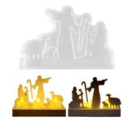 Moules en résine, centres de table Jésus en silicone | Moules pour fabrication de bougies | pour ciment plâtre, décoration d'intérieur, fenêtre de Pâques, salon, table, étagère, cuisine, bureau, fête