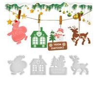 Moules en résine de Noël | Moule de Noël pour béton résine | Breloque flocon de neige pour plâtre, béton, argile, vacances, mariage, cheminées, porte, fenêtre, bar, jardin, salon