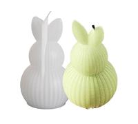 Moules en résine de Pâques, moules de Pâques en silicone pour résine, moules de fabrication de bougies, plâtre de bureau, moules à béton, artisanat de lapin de Pâques, fabrication de