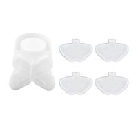 Moules En Résine De Silicone 5 Pièces, 1 Boîte À Bijoux En Silicone En Forme De Papillon Et 4 Sous-Verres Pièces, Offre Spéciale