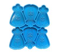 Moules en résine de silicone à 6 cavités pour ornements, loisirs créatifs, moule en forme de roi
