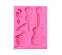 Moules en résine de silicone brillant pour guitare, violon, porte-clés, pendentif, ornements, bijoux, kit en silicone époxy