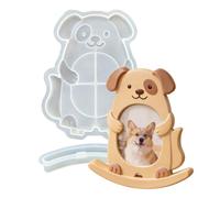 Moules en résine de silicone - Chiot 13,2 x 10 x 1,1 cm en silicone, outils de moulage d'animaux, formes artisanales | Parfait pour projets d'art époxy, créations de plâtre de, présen