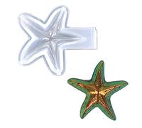 Moules en résine de silicone en forme d'étoile à cinq pointes pour porte-clés, ornement, pendentif, bijoux, artisanat époxy, moule porte-clés avec trou