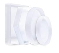 Moules en Résine de Silicone Epoxy Moulle Hexagone Carré Rond pour Artisanat Bricolage Décoration de la Maison 4 Pièces