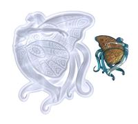Moules en Résine de Silicone,Moule Époxy 3D en Forme de Dragon et de Papillon pour Moulage,Décoration Murale,Bricolage,Décoration de Porte,Présentoirs