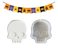 Moules en résine d'Halloween - Moules à gâteau pour gâteaux - Figurines décoratives faites à la main - Moules en plâtre pour pâte à modeler - Pendentif en résine époxy - Savon - Chocolat - Pralines
