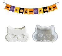 Moules en résine d'Halloween - Moules d'Halloween pour la fabrication de bougies - Moule fait à la main pour plâtre, argile, résine époxy, pendentif, cupcakes, dessert, gelée, chocolat, travaux