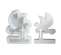 Moules en résine d'oiseaux pour la fabrication de photophores, décorations en silicone en forme d'oiseau pour décorations de gypse, paix