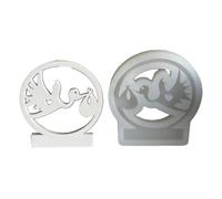 Moules en résine d'oiseaux pour la fabrication de photophores, décorations en silicone en forme d'oiseau pour décorations de gypse, cérémonie de mariage