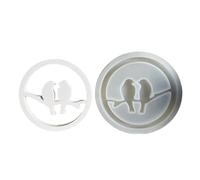 Moules en résine en forme de couple d'oiseaux pour la fabrication de photophores, décorations artisanales pour couronne d'oiseaux