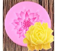 Moules en résine en forme de fleur, 5,4 x 5,4 cm, magnifiques fleurs de chrysanthème 3D, outils de décoration de gâteau de mariage, moule en silicone, moule à savon