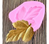 Moules en résine en forme de fleur, 8,1 x 6,8 cm, moule 3D en forme de feuille d'arbre, moule en silicone, tortue, feuilles, fondant, outils de décoration de gâteaux, moule à chocolat
