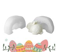 Moules en résine en forme de lapin de Pâques - Ensemble de moules en silicone pour bougies, chocolats et bonbons | Moules époxy souples et flexibles pour décorations en mousse, parfaits pour les fêtes