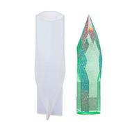Moules en résine en forme de tour de cristal, grands moules en résine époxy en silicone pour fleurs, cristaux, décoration d'intérieur, grand pour fleurs en silicone époxy