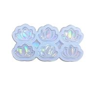 Moules en résine en silicone en forme de fleur pour moulage époxy, lumières arc-en-ciel, pendentif, décoration, outil de bijoux, porte-clés unique, moules à breloques, bijoux réutilisables faits à la