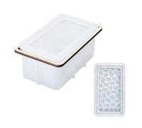 Moules en résine en silicone pour cendrier en forme de losange, boîte de rangement pour bijoux, cendrier époxy avec couvercle