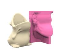 Moules en résine époxy faits à la main en forme de grenouille en silicone pour jardiner créatif, création artistique