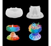 Moules En Résine Époxy Moule Silicone De Lotus Chandelier Candle Holder Epoxy Resin Mold Pour Bougeoir, Fabrication De Bijoux, Récipient De Rangement, Support De Bougie
