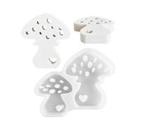 Moules en résine époxy pour champignons, moule en silicone en forme de champignon, moule en résine en forme de champignon, moule pour décoration de champignons, moule en silicone avec motif de cœur