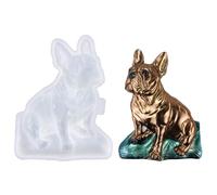 Moules en résine époxy pour chien Grand moule en silicone animal pour suspensions murales Ornement de bureau Décoration de maison Cadeau de Noël Forme de formulaire