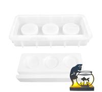 Moules en résine époxy, réutilisables, antiadhésifs, pour le bricolage, moules de coulée pour aquarium et bougeoirs en résine époxy, pour cire, plâtre, fête d'anniversaire, petit cadeau de bienvenue