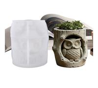 Moules en résine époxy - Tronc d'arbre hibou - Petit pot pour accessoires en résine coulée - Pour pots de fleurs, porte-stylos, rangement, bricolage, argile, décoration