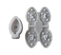 Moules en résine - Moule en silicone pour ampoule de l'Avent avec calendrier de 8,86 pouces | Outils décoratifs d'artisanat de Noël pour filles débutantes, plâtre, résine époxy, savon, déc