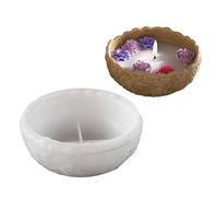 Moules en résine pour bol de rangement, vase, moule en silicone texturé pour projets d'artisanat faits à la main, fournitures d'artisanat
