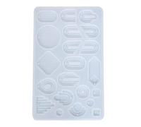 Moules en résine pour boucles d'oreilles en forme de rayures - Pendentif en silicone - Pour femme