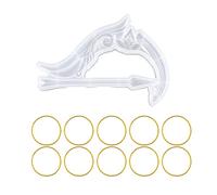 Moules en résine pour décoration de chambre Motif nœud et flèche avec 10 élastiques en caoutchouc