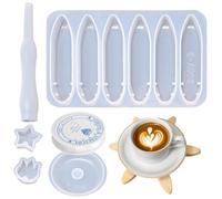 Moules en résine pour dessous de verre Moule en silicone de Noël, démoulage | Forme pour dessous-de-plat de fête Pour Bassine à Vaisselle Marmite Bol Table Comptoir Costume B
